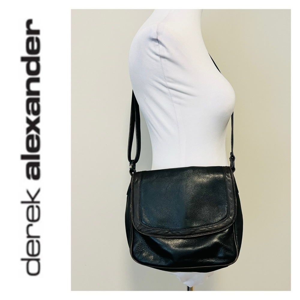 Black Leather Crossbody Bag